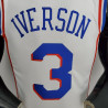 Camiseta NBA Allen Iverson 3 Philadelphia 76ers 75 Anniversary Silk Version 2022