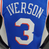 Camiseta NBA Allen Iverson Philadelphia 76ers 75 Anniversary Silk Version Azul 2022
