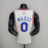 Camiseta NBA Tyrese Maxey 0 Philadelphia 76ers 75 Anniversary Silk Version Blanca 2022