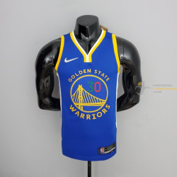 Camiseta NBA Stephen Curry 30 Golden State Warriors 75 Anniversary Mexico Edition Azul 2022