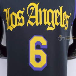 Camiseta NBA Lebron James 6 Los Angeles Lakers 75 Anniversary 2022