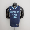 Camiseta NBA Ja Morant 12 Memphis Grizzlies 75 Anniversary Blue 2022