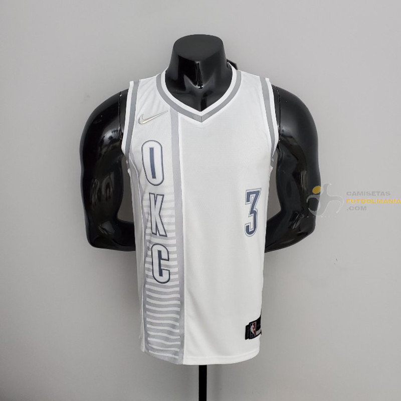 Camiseta NBA Chris Paul 3 Oklahoma City Thunder City 75 Anniversary 2022