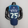 Camiseta NBA Derrick Rose 25 Minnesota Timberwolves City Edition 75 Anniversary 2022