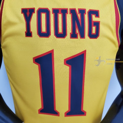 Camiseta NBA Trae Young 11 Atlanta Hawks 75 Anniversary 2022