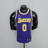 Camiseta NBA Russel Westbrook 0 Los Angeles Lakers 75th Anniversary Versión Air Jordan 2022
