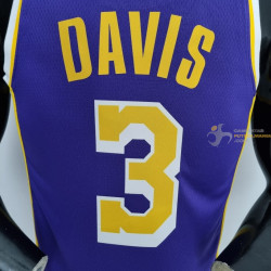 Camiseta NBA Anthony Davis 3 Los Angeles Lakers 75th Anniversary 2022
