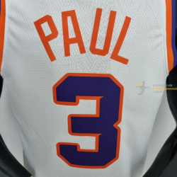 Camiseta NBA Chris Paul 3 Phoenix Suns 75th Anniversary Blanca 2022