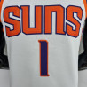 Camiseta NBA Devine Booker 1 Phoenix Suns 75th Anniversary Blanca 2022