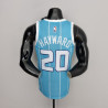 Camiseta NBA Gordon Hayward 20 Charlotte Hornets 75th Anniversary Versión Air Jordan Azul 2022