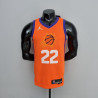 Camiseta NBA Deandre Ayton 22 Phoenix Suns 75th Anniversary Naranja 2022