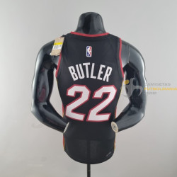 Camiseta NBA Jimmy Butler Miami Heat 75th Anniversary Negra 2022