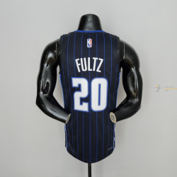 Camiseta NBA Markelle Fultz 20 Orlando Magic 75th Anniversary Negra2022