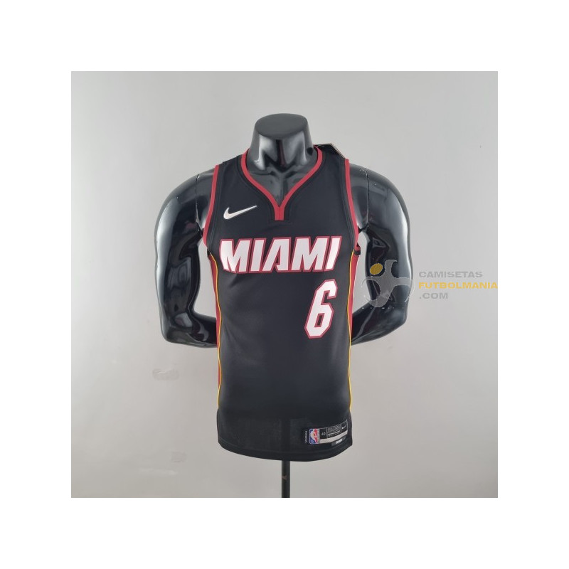 Camiseta NBA Lebron James 6 Miami Heat 75th Anniversary 2022