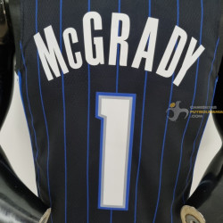 Camiseta NBA Tracy McGrady 1 Orlando Magic 75th Anniversary Negra 2022