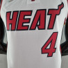 Camiseta NBA Victor Oladipo 4 Miami Heat 75th Anniversary Blanca 2022