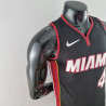 Camiseta NBA Victor Oladipo 4 Miami Heat 75th Anniversary Negra 2022