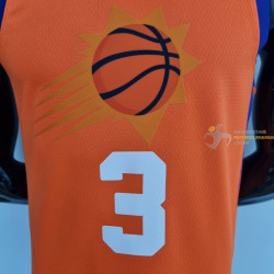 Camiseta NBA Chris Paul 3 Phoenix Suns 75th Anniversary Naranja 2022