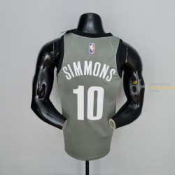 Camiseta NBA Ben Simmons 10 Brooklyn Nets 75 Anniversary 2022