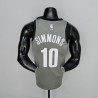 Camiseta NBA Ben Simmons 10 Brooklyn Nets 75 Anniversary 2022