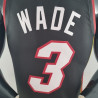 Camiseta NBA Dwyane Wade 3 Miami Heat 75th Anniversary Negra 2022