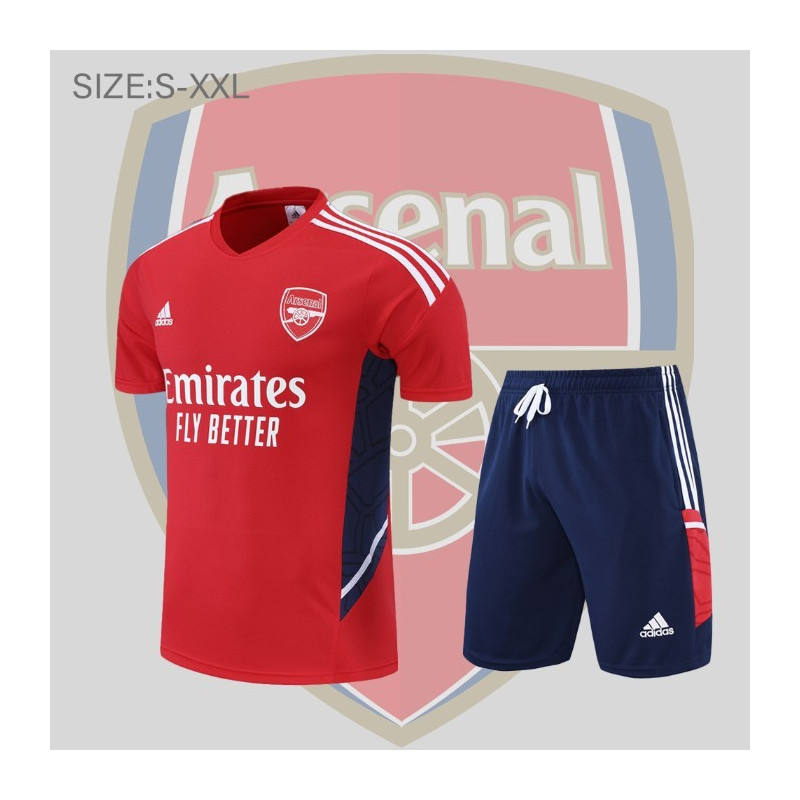 Camiseta y Pantalón Arsenal Entrenamiento Rojo 2022-2023