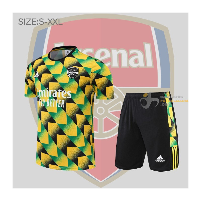 Camiseta y Pantalón Arsenal Entrenamiento Tricolor 2022-2023