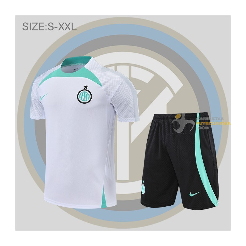 Camiseta y Pantalón Inter Milan Entrenamiento Blanco 2022-2023