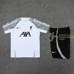 Camiseta y Pantalón Liverpool Entrenamiento Blanco 2022-2023