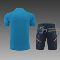 Camiseta y Pantalón Manchester United Entrenamiento Azul 2022-2023