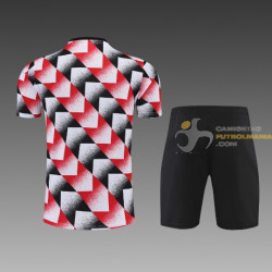 Camiseta y Pantalón Manchester United Entrenamiento Tricolor 2022-2023