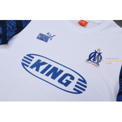 Camiseta y Pantalón Olympique Marsella Entrenamiento Blanca 2022-2023