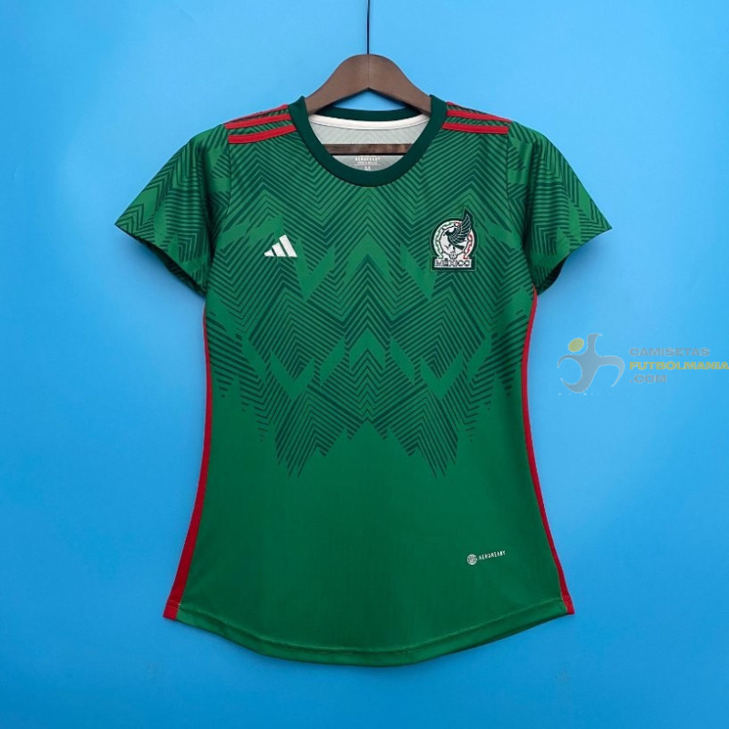 Camiseta Fútbol Mexico Mujer Primera Equipación 2022