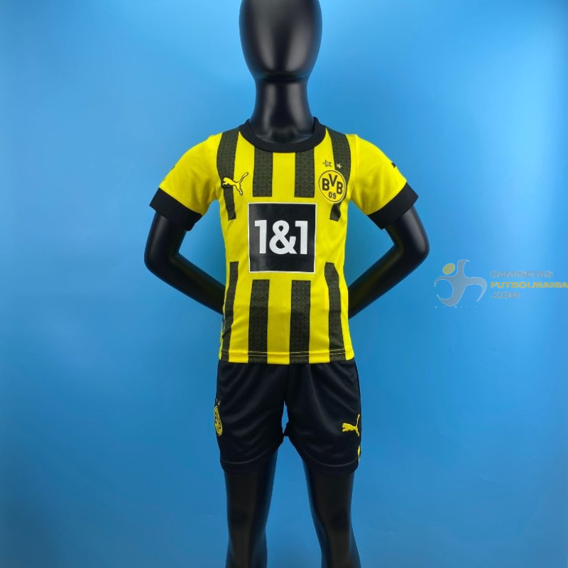 Camiseta y Pantalón Niños Borussia Dortmund Primera Equipación 2022-2023