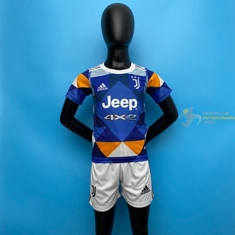 Camiseta y Pantalón Niños Juventus Cuarta Equipación 2022-2023