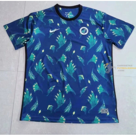 Camiseta Nigeria Pre Match Entrenamiento Azul 2022-2023