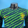 Camiseta Fútbol Brasil Clásica Verde Versión Jugador 2022