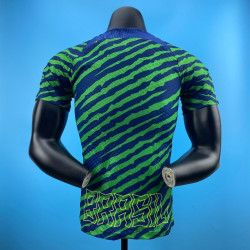 Camiseta Fútbol Brasil Clásica Verde Versión Jugador 2022
