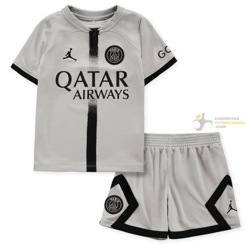 Camiseta y Pantalón Niños Paris Saint-Germain Segunda Equipación 2022-2023