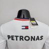 Camiseta F1 Mercedes-Benz Team Petronas Blanca Manga Larga 2022