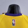 Camiseta NBA Kyrie Irving 11 Los Angeles Lakers 75th Anniversary Silk Version Amarilla 2022