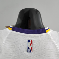 Camiseta NBA Kyrie Irving 11 Los Angeles Lakers 75th Anniversary Silk Version Blanca 2022