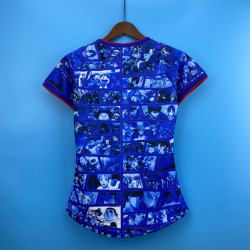 Camiseta Mujer Japón Primera Equipación Especial Edición Conmemorativa Anime Blue 2022