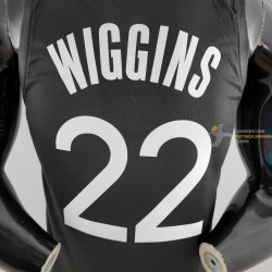 tubo ingresos Rebaño Camiseta NBA Andrew Wiggins 22 Los Golden State Warriors The Town Negra  Silk Version 2020