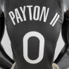 Camiseta NBA Gary Payton II 0 de Los Golden State Warriors The Town Negra Silk Version 2020