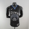 Camiseta NBA Kevin Durant 35 de Los Golden State Warriors The Town Negra Silk Version 2020