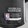 Camiseta NBA Stephen Curry de Los Golden State Warriors The Town Negra Silk Version 2020