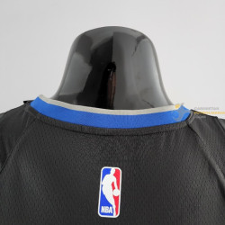 Camiseta NBA Stephen Curry de Los Golden State Warriors The Town Negra Silk Version 2020