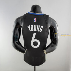 Camiseta NBA Young 6 Los Golden State Warriors The Town Negra Silk Version 2020