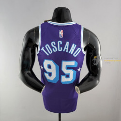 Camiseta NBA Stephen TOSCANO 95 Los Angeles Lakers 75 Anniversary Purple 2022